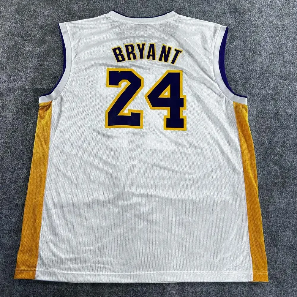 Vintage Adidas Kobe Bryant Los Angeles Lakers #24 Jersey NBA Mens XL‎
